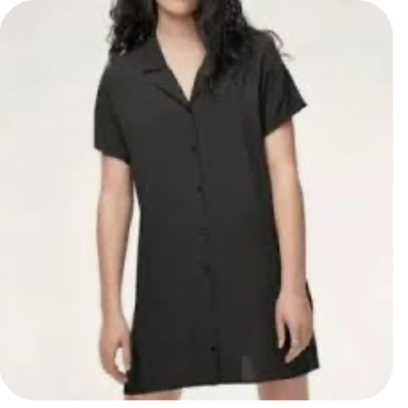 Wilfred Aritzia Shirt Dress Button Front Short Sleeve Mini Collared Small - Picture 1 of 11